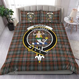 Scottish Murray of Atholl Weathered Clan Tartan Bedding Set - Crest Classic Scottish Plaid Tartan Plaid