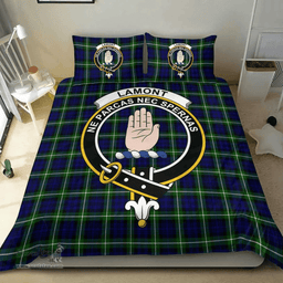 Scottish Lamont Modern Clan Tartan Bedding Set - Crest Classic Scottish Plaid Tartan Plaid