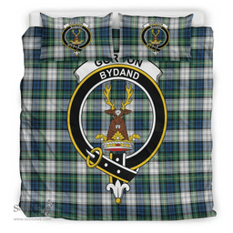 Scottish Gordon Dress Ancient Clan Tartan Bedding Set - Crest Classic Scottish Plaid Tartan Plaid