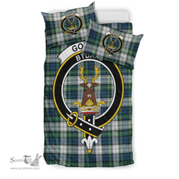 Scottish Gordon Dress Ancient Clan Tartan Bedding Set - Crest Classic Scottish Plaid Tartan Plaid