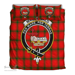 Scottish MacDonald of Sleat Clan Tartan Bedding Set - Crest Classic Scottish Plaid Tartan Plaid