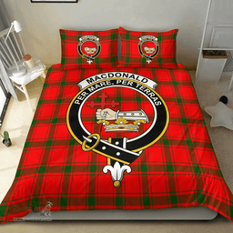 Scottish MacDonald of Sleat Clan Tartan Bedding Set - Crest Classic Scottish Plaid Tartan Plaid