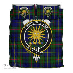 Scottish MacLeod of Harris Modern Clan Tartan Bedding Set - Crest Classic Scottish Plaid Tartan Plaid