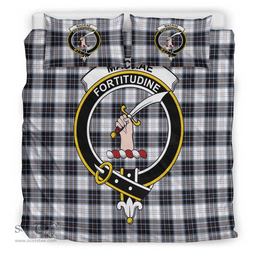 Scottish MacRae Dress Modern Clan Tartan Bedding Set - Crest Classic Scottish Plaid Tartan Plaid