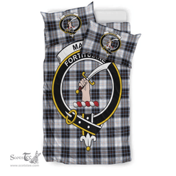 Scottish MacRae Dress Modern Clan Tartan Bedding Set - Crest Classic Scottish Plaid Tartan Plaid