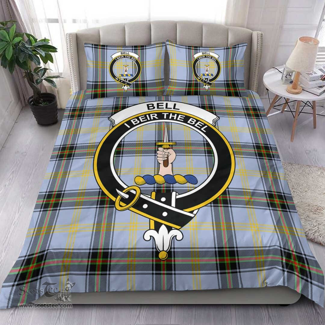 Scottish Bell of the Borders Clan Tartan Bedding Set - Crest Classic Scottish Plaid Tartan Plaid