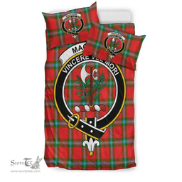 Scottish MacLaine of Loch Buie Hunting Ancient Clan Tartan Bedding Set - Crest Classic Scottish Plaid Tartan Plaid