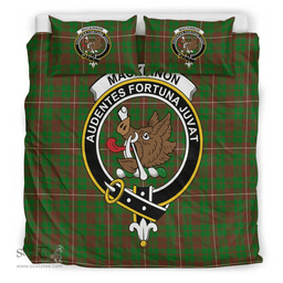 Scottish MacKinnon Hunting Modern Clan Tartan Bedding Set - Crest Classic Scottish Plaid Tartan Plaid
