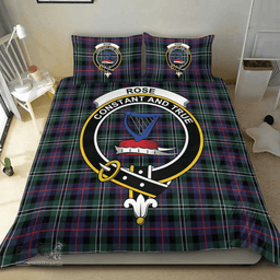 Scottish Rose Hunting Modern Clan Tartan Bedding Set - Crest Classic Scottish Plaid Tartan Plaid