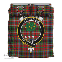 Scottish Anderson of Arbrake Clan Tartan Bedding Set - Crest Classic Scottish Plaid Tartan Plaid