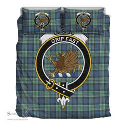 Scottish Leslie Hunting Clan Tartan Bedding Set - Crest Classic Scottish Plaid Tartan Plaid