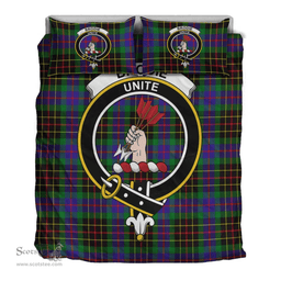 Scottish Brodie Hunting Modern Clan Tartan Bedding Set - Crest Classic Scottish Plaid Tartan Plaid