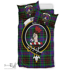 Scottish Brodie Hunting Modern Clan Tartan Bedding Set - Crest Classic Scottish Plaid Tartan Plaid