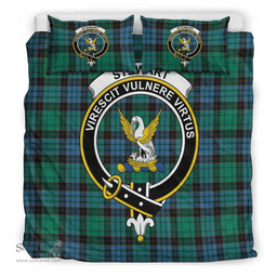 Scottish Stewart Old Ancient Clan Tartan Bedding Set - Crest Classic Scottish Plaid Tartan Plaid