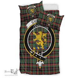 Scottish Cumming Hunting Ancient Clan Tartan Bedding Set - Crest Classic Scottish Plaid Tartan Plaid