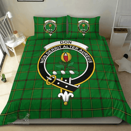 Scottish Don (Tribe of Mar) Clan Tartan Bedding Set - Crest Classic Scottish Plaid Tartan Plaid