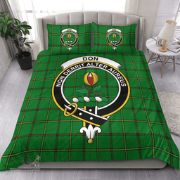 Scottish Don (Tribe of Mar) Clan Tartan Bedding Set - Crest Classic Scottish Plaid Tartan Plaid