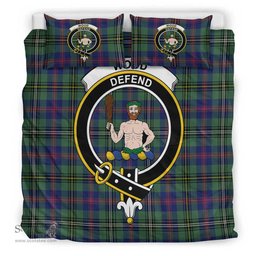 Scottish Wood Modern Clan Tartan Bedding Set - Crest Classic Scottish Plaid Tartan Plaid