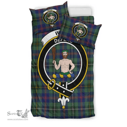 Scottish Wood Modern Clan Tartan Bedding Set - Crest Classic Scottish Plaid Tartan Plaid