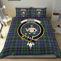 Scottish Wood Modern Clan Tartan Bedding Set - Crest Classic Scottish Plaid Tartan Plaid