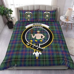 Scottish Wood Modern Clan Tartan Bedding Set - Crest Classic Scottish Plaid Tartan Plaid