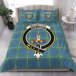 Scottish MacIntyre Hunting Ancient Clan Tartan Bedding Set - Crest Classic Scottish Plaid Tartan Plaid