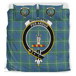 Scottish MacIntyre Hunting Ancient Clan Tartan Bedding Set - Crest Classic Scottish Plaid Tartan Plaid