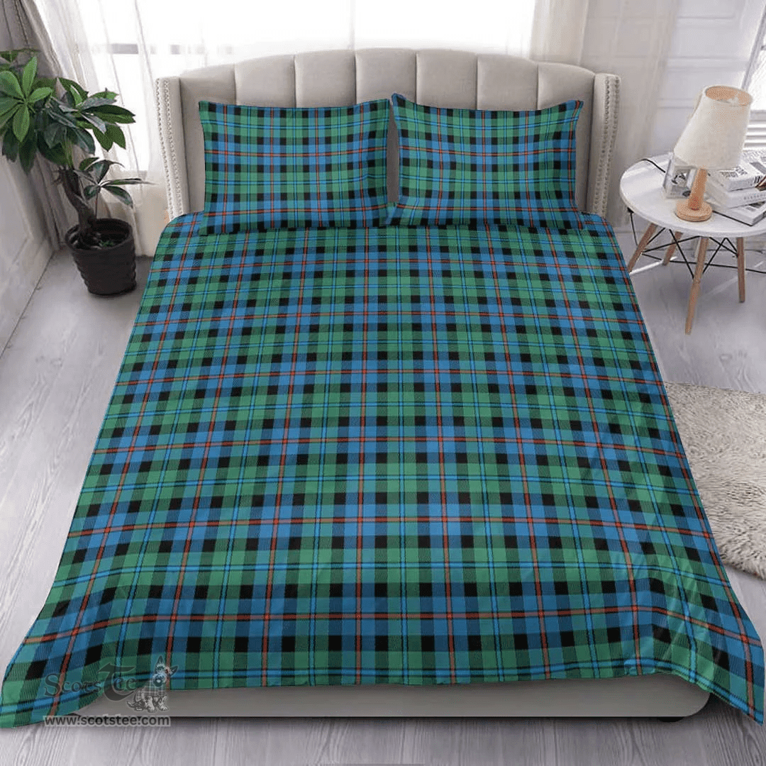 Scottish Campbell Of Cawdor Ancient Clan Tartan Bedding Set - Classic Scottish Plaid Tartan Plaid
