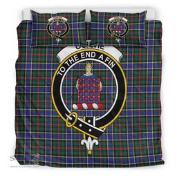 Scottish Ogilvie of Airlie Ancient Clan Tartan Bedding Set - Crest Classic Scottish Plaid Tartan Plaid