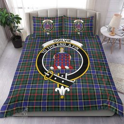 Scottish Ogilvie of Airlie Ancient Clan Tartan Bedding Set - Crest Classic Scottish Plaid Tartan Plaid
