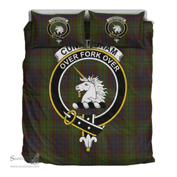 Scottish Cunningham Hunting Modern Clan Tartan Bedding Set - Crest Classic Scottish Plaid Tartan Plaid