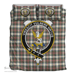 Scottish Stewart Dress Ancient Clan Tartan Bedding Set - Crest Classic Scottish Plaid Tartan Plaid
