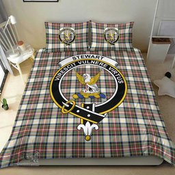 Scottish Stewart Dress Ancient Clan Tartan Bedding Set - Crest Classic Scottish Plaid Tartan Plaid