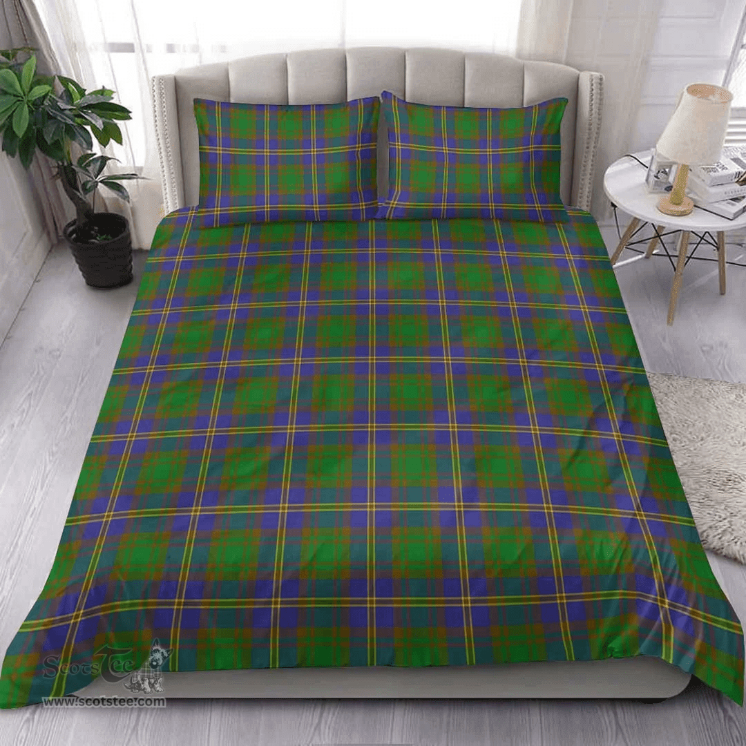 Scottish Strange Of Balkaskie Clan Tartan Bedding Set - Classic Scottish Plaid Tartan Plaid