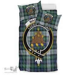 Scottish MacKenzie Dress Ancient Clan Tartan Bedding Set - Crest Classic Scottish Plaid Tartan Plaid