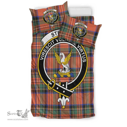 Scottish Stewart Royal Ancient Clan Tartan Bedding Set - Crest Classic Scottish Plaid Tartan Plaid
