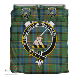 Scottish MacMillan Hunting Ancient Clan Tartan Bedding Set - Crest Classic Scottish Plaid Tartan Plaid