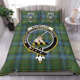 Scottish MacMillan Hunting Ancient Clan Tartan Bedding Set - Crest Classic Scottish Plaid Tartan Plaid
