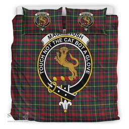 Scottish MacKintosh Hunting Modern Clan Tartan Bedding Set - Crest Classic Scottish Plaid Tartan Plaid