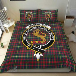 Scottish MacKintosh Hunting Modern Clan Tartan Bedding Set - Crest Classic Scottish Plaid Tartan Plaid