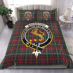 Scottish MacKintosh Hunting Modern Clan Tartan Bedding Set - Crest Classic Scottish Plaid Tartan Plaid