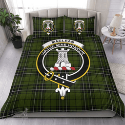 Scottish MacLean Hunting Ancient Clan Tartan Bedding Set - Crest Classic Scottish Plaid Tartan Plaid