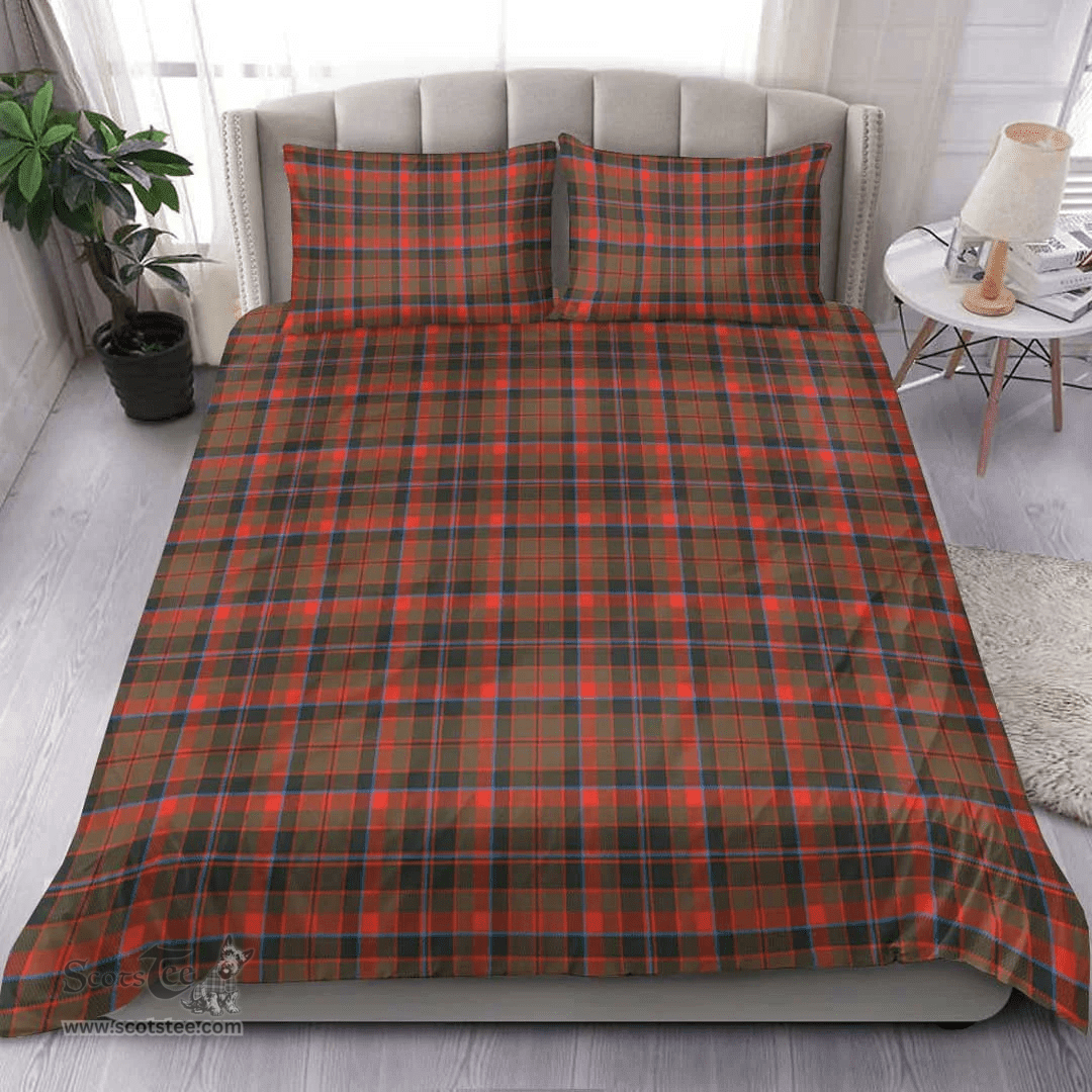 Scottish Cumming Hunting Weathered Clan Tartan Bedding Set - Classic Scottish Plaid Tartan Plaid