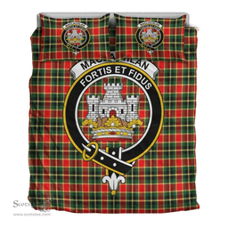 Scottish MacLachlan Hunting Modern Clan Tartan Bedding Set - Crest Classic Scottish Plaid Tartan Plaid