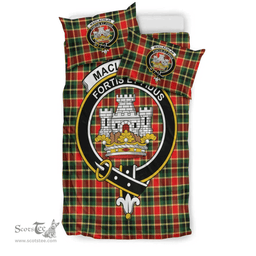 Scottish MacLachlan Hunting Modern Clan Tartan Bedding Set - Crest Classic Scottish Plaid Tartan Plaid