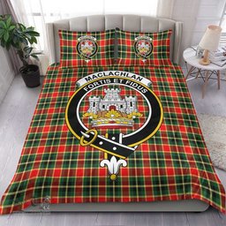 Scottish MacLachlan Hunting Modern Clan Tartan Bedding Set - Crest Classic Scottish Plaid Tartan Plaid