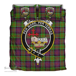 Scottish MacDonald of Clanranald Clan Tartan Bedding Set - Crest Classic Scottish Plaid Tartan Plaid