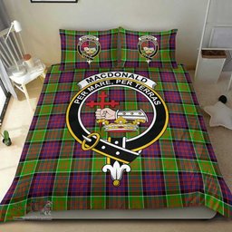 Scottish MacDonald of Clanranald Clan Tartan Bedding Set - Crest Classic Scottish Plaid Tartan Plaid