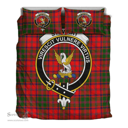Scottish Stewart of Appin Modern Clan Tartan Bedding Set - Crest Classic Scottish Plaid Tartan Plaid