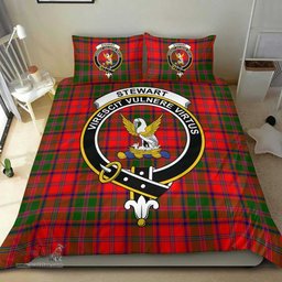 Scottish Stewart of Appin Modern Clan Tartan Bedding Set - Crest Classic Scottish Plaid Tartan Plaid